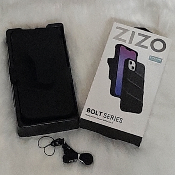 NEW IN BOX ZIZO Bolt Series Iphone 14 Max Phone Case (Black) - Picture 8 of 11